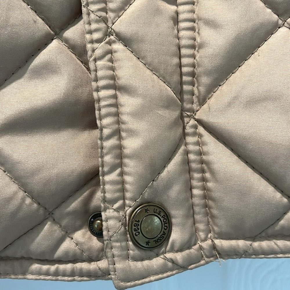 Ralph Lauren Men’s tan vest - zip & snap front large - Picture 7 of 7